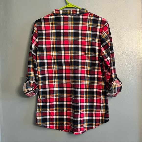 Passport, Ladies Plaid Button-up, Size M - Picture 5 of 6
